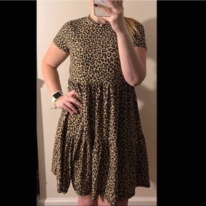 cheetah print dress